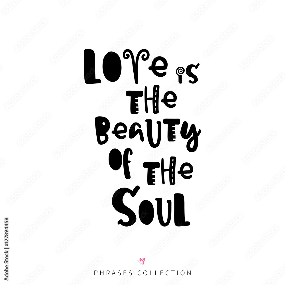 Vector hand drawn lettering poster Vector hand drawn lettering poster