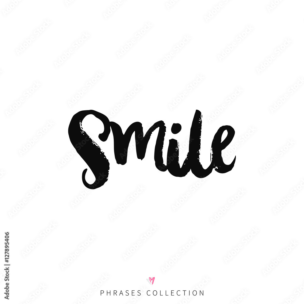 Vector hand drawn lettering poster Vector hand drawn lettering poster