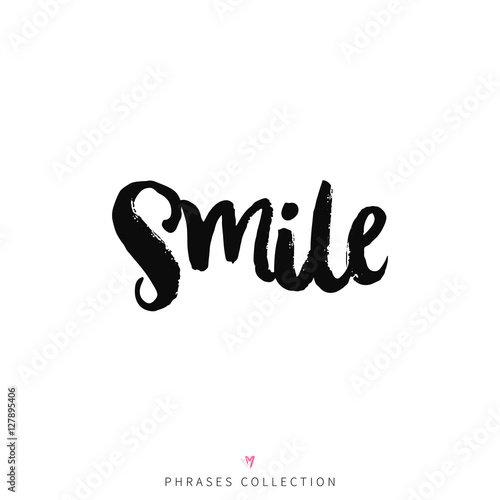 Vector hand drawn lettering poster