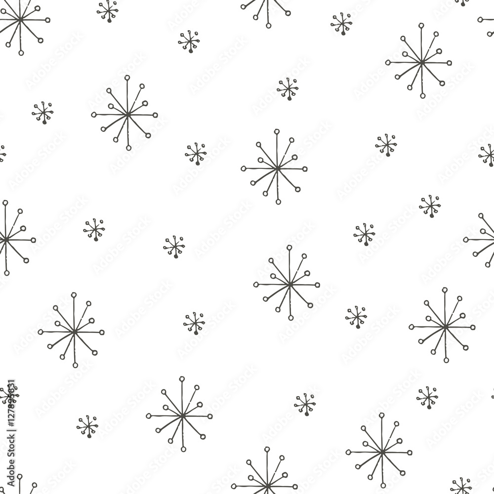 Hand drawn seamless pattern. Hand drawn seamless pattern.