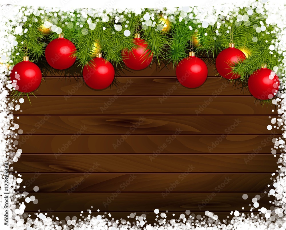 Christmas wooden background Christmas wooden background