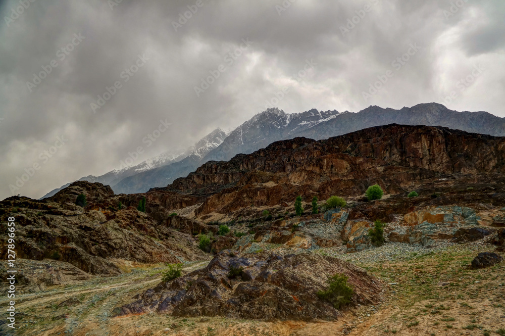 Panorama of Chari Khand mountain, Gahkuch, Pakistan Panorama of Chari Khand mountain, Gahkuch, Pakistan