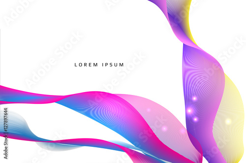 Abstract background. curve and line color concept. vector illust