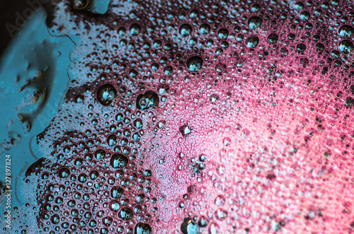 Bubbles the wort red wine during fermentation photo