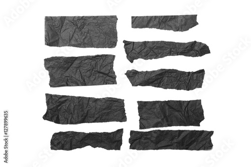 Black Paper Texture, Crumpled Paper Texture
