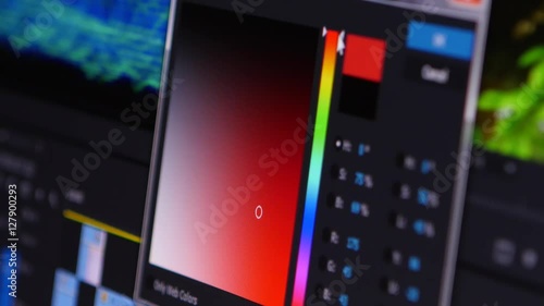 Video Editing Software Going Through The Timeline Frame By Frame Point Of View