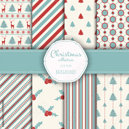 Set of seamless backgrounds.