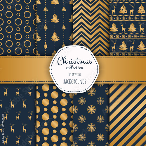 Set of seamless backgrounds.