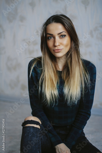 Portrait of smiling girl © zvkate
