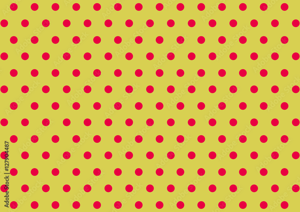Polka dotted pink on yellow background | Cute colorful pattern fabric decoration modern design Polka dotted pink on yellow background | Cute colorful pattern fabric decoration modern design