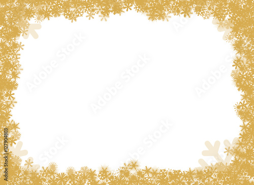 Weihnachtliche Dekoration Goldener Sternenrahmen
