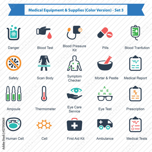 Medical Equipment & Supplies (Color Version) - Set 3