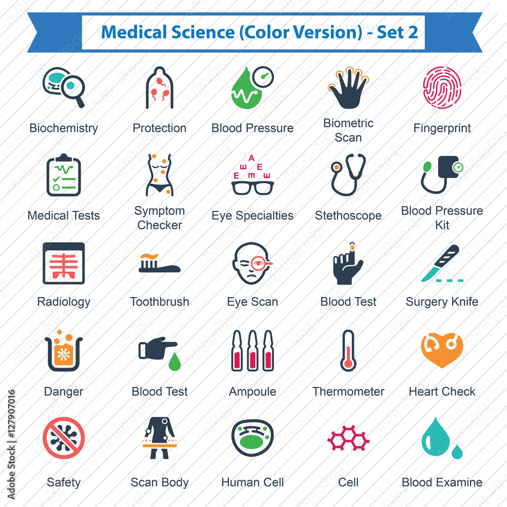 Fototapeta premium Medical Science (Color Version) - Set 2