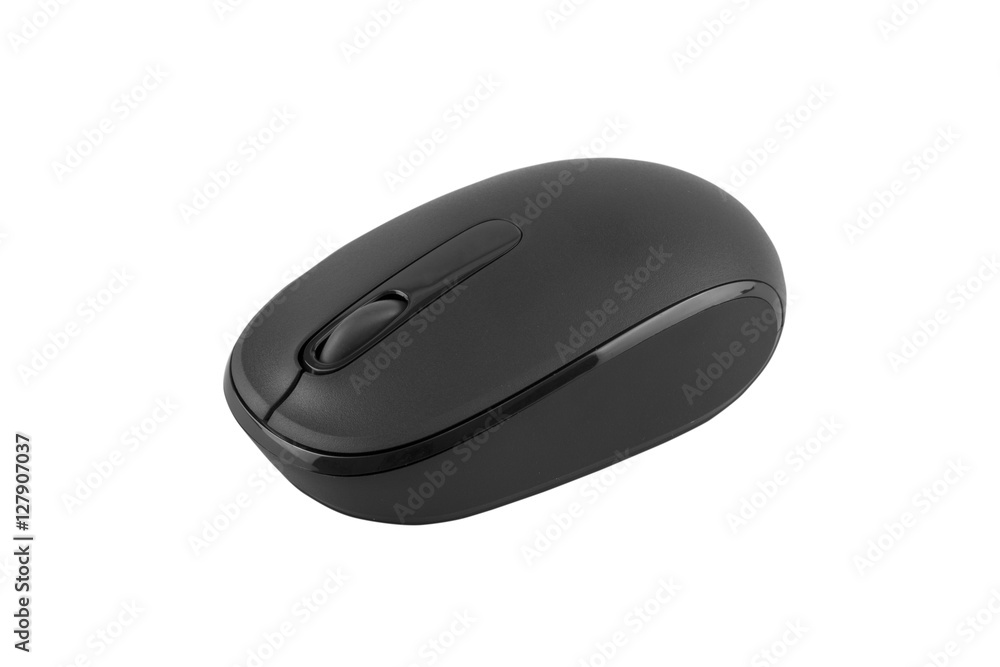 Wireless computer mouse isolated on white background Wireless computer mouse isolated on white background