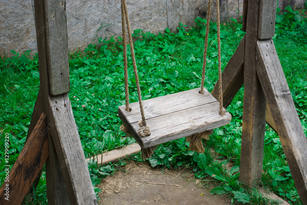 Naklejka premium Historical city, Wood City, film decorations, Old City, abandone