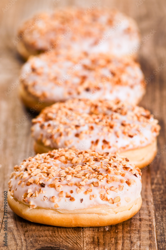 Sweet donuts with sprinkles. Sweet donuts with sprinkles.
