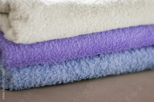 a stack of towels
