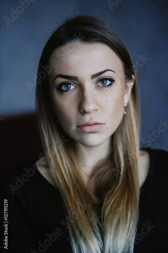 Portrait of nice young woman