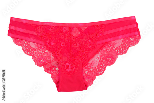 Pink fishnet panties