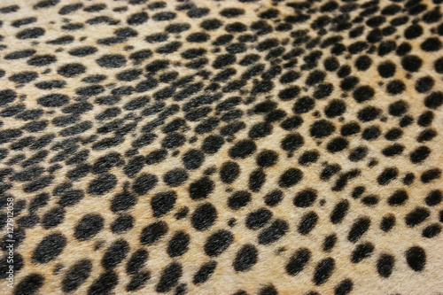 Faux leopard fur texture background