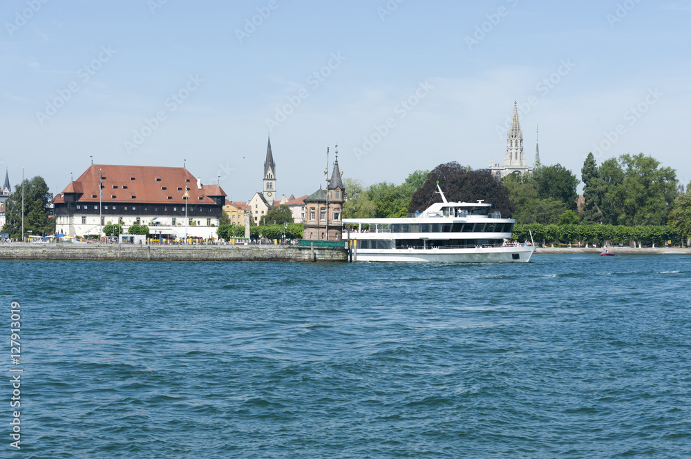Deutschland, Konstanz, Fahrgastschiff der 