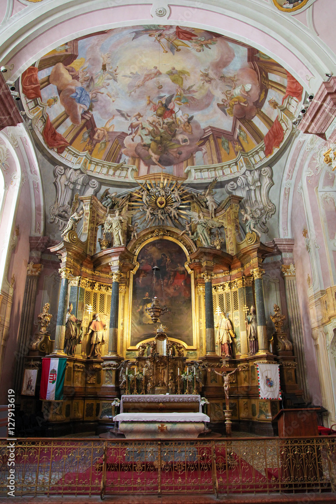 Altar in Matthias church of Budapest