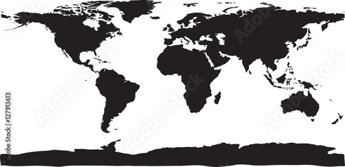 World Map and Globe Detail, Vector Illustration EPS 10.