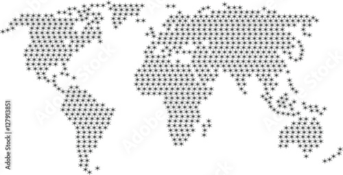 World Map and Globe Detail, Vector Illustration EPS 10.
