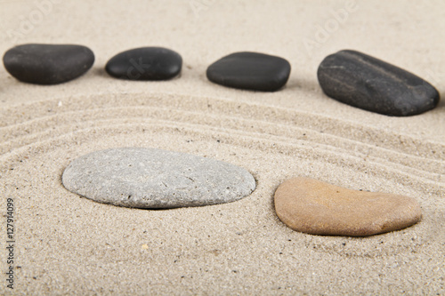 background with stones and sand for meditation and relaxation to