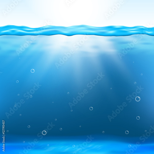 Underwater view vector illustration
