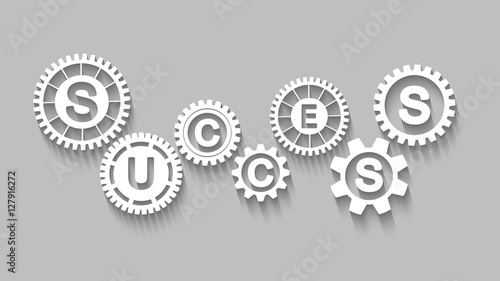 success concept with gears