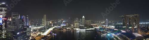 Photography Singapore skyline at night