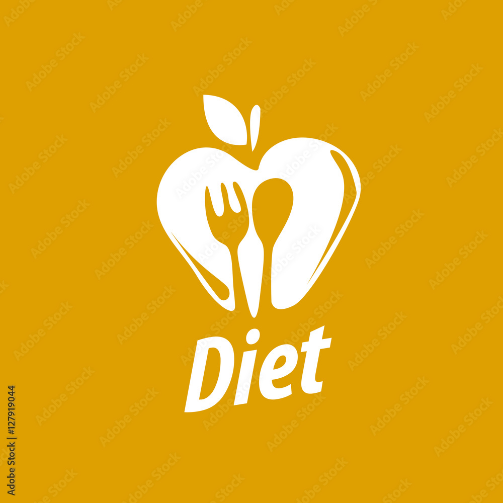 Fototapeta premium vector logo for diet