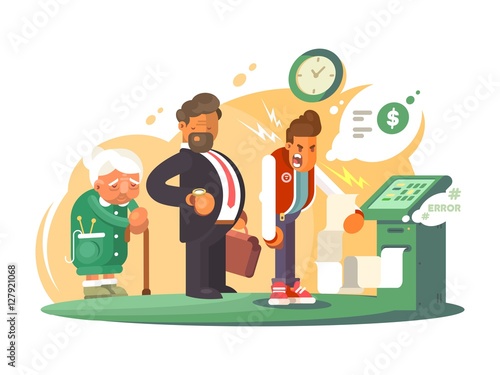 Bad service at bank.