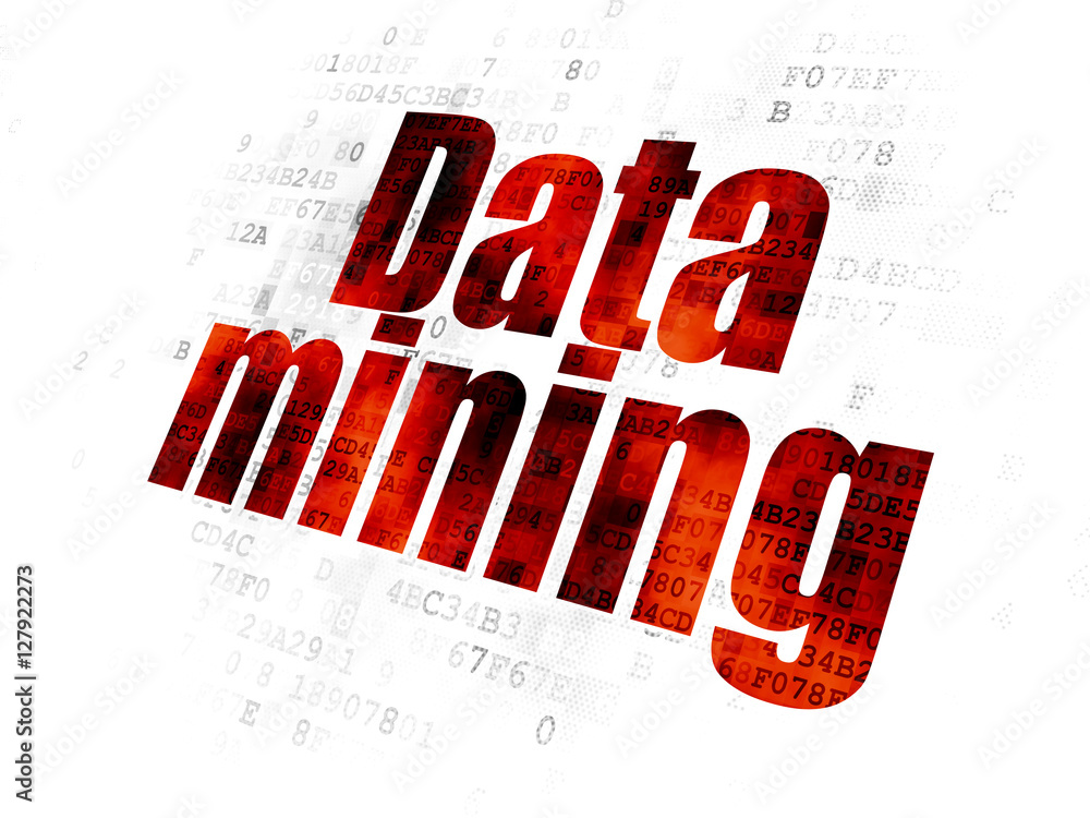 Data concept: Data Mining on Digital background Data concept: Data Mining on Digital background