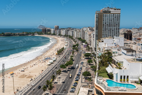 Copacabana Beach View From High Angle, Rio de Janeiro
