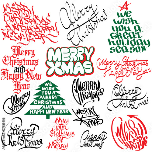 Christmas graffiti and tags
