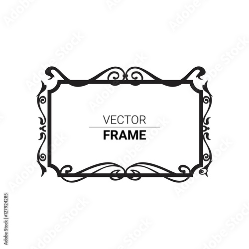 Vector illustration. Wrought iron. Signboards
