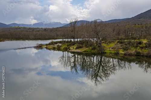 Reservoir of the Pontoon, in the Farm of San Ildefonso. Segovia Spain photo