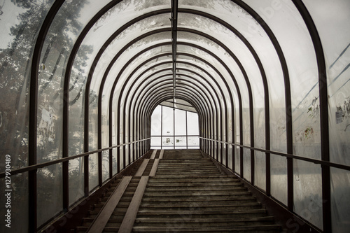 Pedestrian walkway stairs