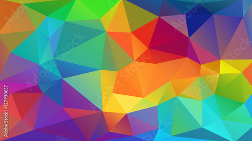 Vector Colorful Polygon Abstract Polygonal Geometric Triangle Background