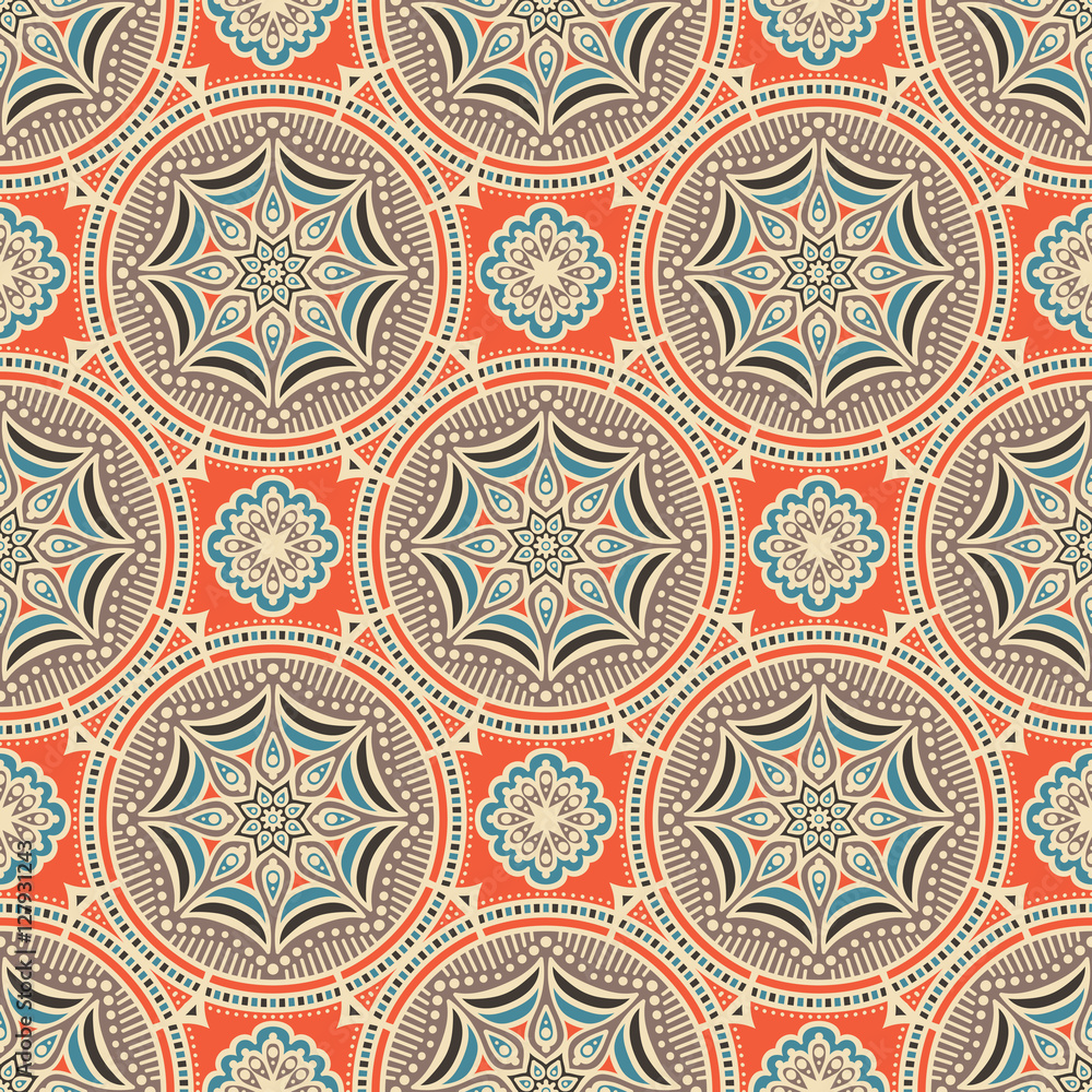 Ethnic floral seamless pattern Ethnic floral seamless pattern