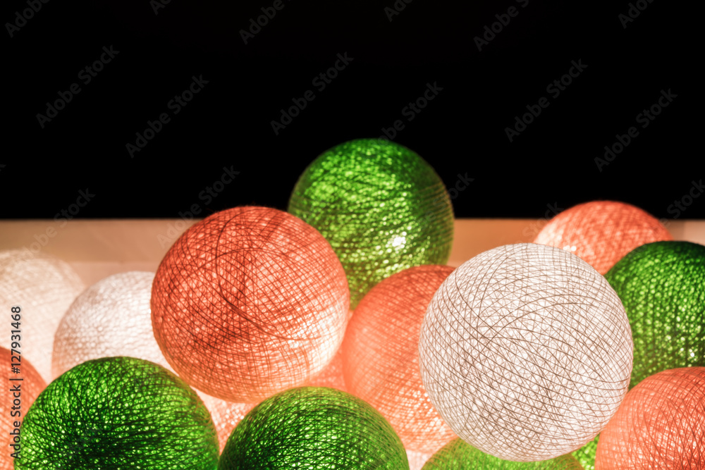 The box with lighting like a gift inside for cerebration in the happy time The box with lighting like a gift inside for cerebration in the happy time