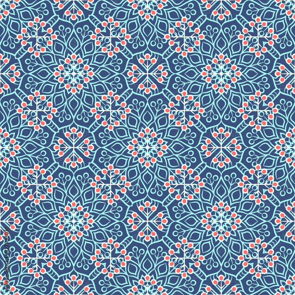 Ethnic floral seamless pattern Ethnic floral seamless pattern