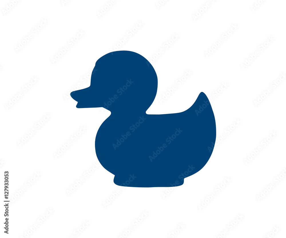 Blue Rubber Duck / Ducky Bath Toy Flat Icon Blue Rubber Duck / Ducky Bath Toy Flat Icon