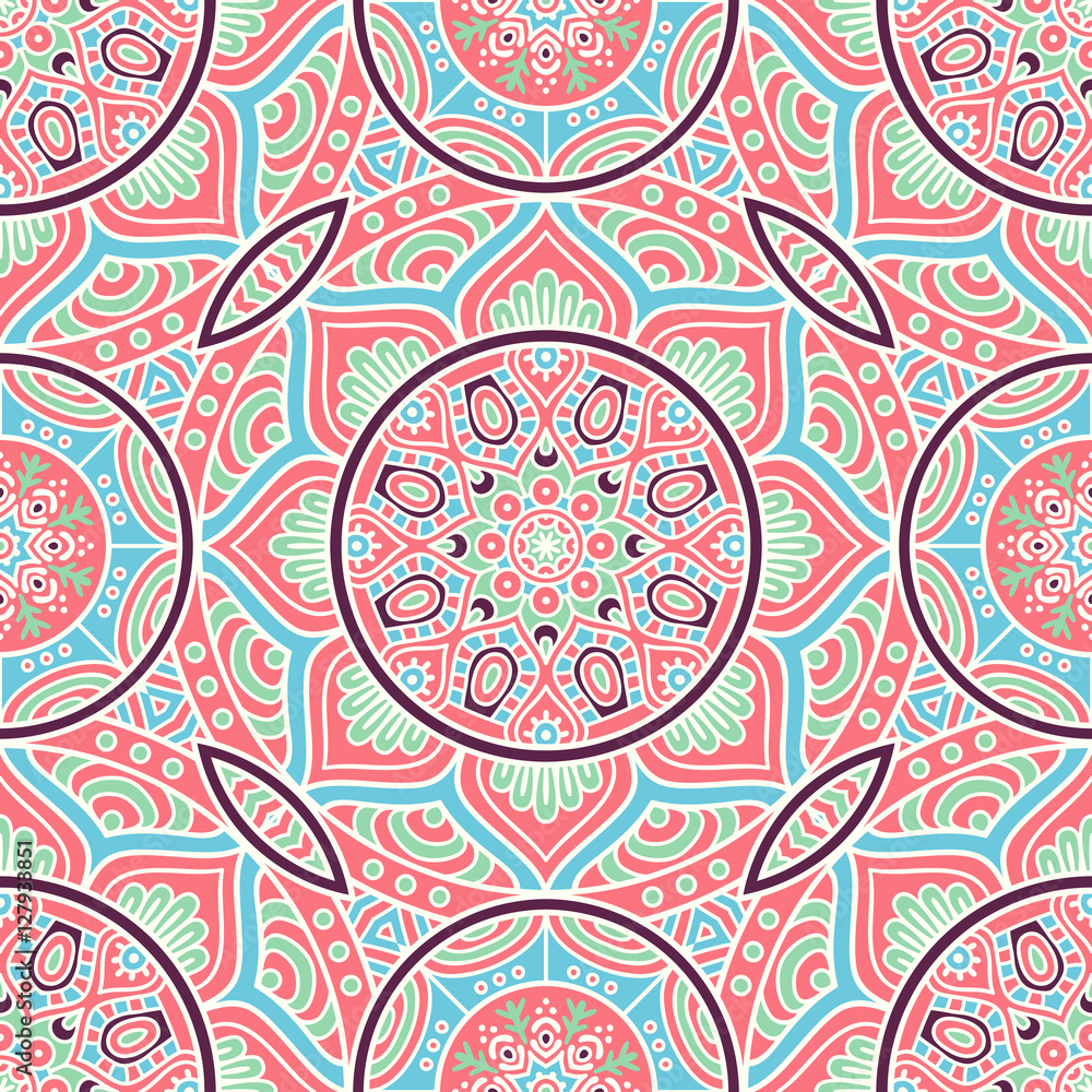 Ethnic floral seamless pattern Ethnic floral seamless pattern