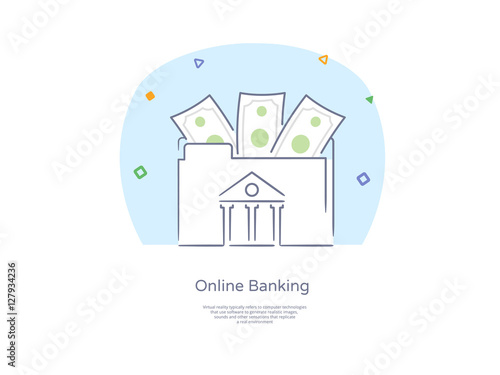 Premium Quality Hand drawn Line Icon And Concept Set: People sending and receiving money, Online banking theme, Banking folder.