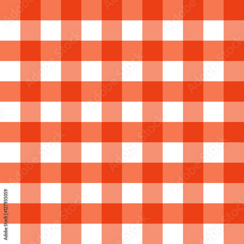 Thanksgiving Day. Red Checkered. Vector Seamless pattern background. A component of the squares without transparency. Square. The concept of a classic tartan fabric pattern.
