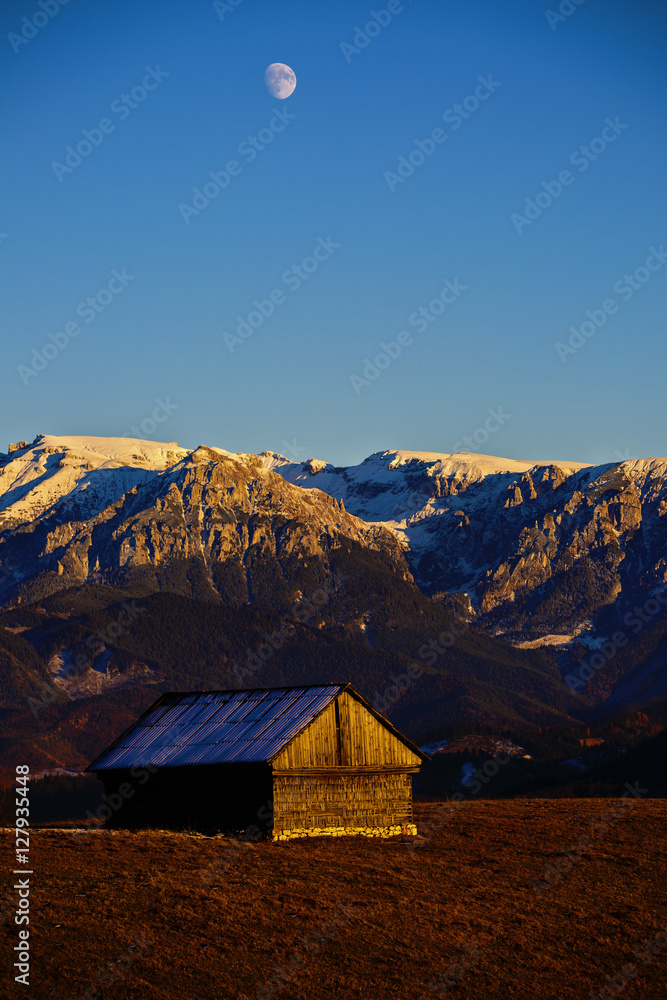 Beautiful landscape of mountains in Europe