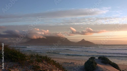 Cape Town (view from Bloubergstrand) as 4K UHD footage